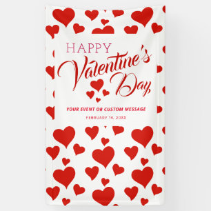 VALENTINS TAGESEREIGNIS GLÜCKLICH ROTE HEARTS BAN BANNER