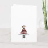 Valentins-Teddybär Karte (Rückseite)