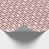 Valentins-Wildschweine Geschenkpapier (Ecke)