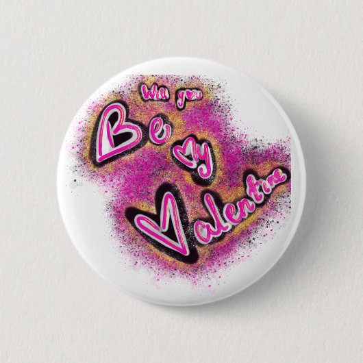 Valentinsabzeichen Button (Vorderseite)