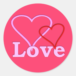 Valentinsammlung Runder Aufkleber