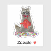Valentinsbärchen-Bandit Aufkleber (Blatt)