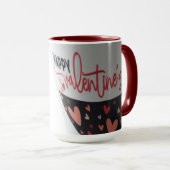 Valentinsbecher mit vielen Herzen Tasse (VorderseiteRechts)