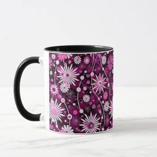 Valentinsblumenmuster Tasse (Links)