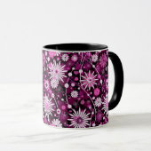 Valentinsblumenmuster Tasse (VorderseiteRechts)