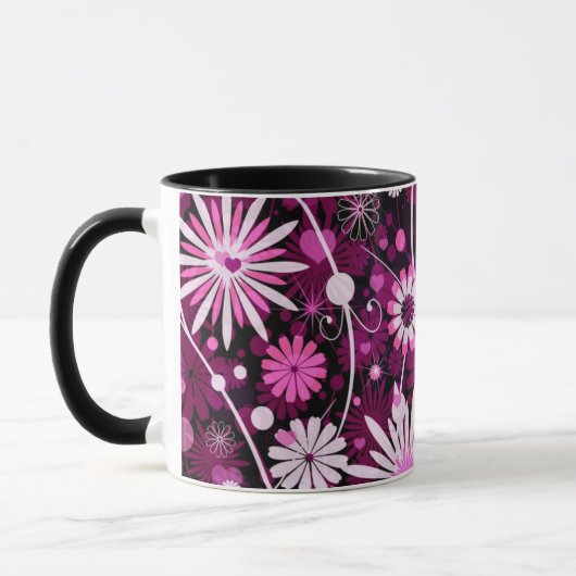 Valentinsblumenmuster Tasse (Links)