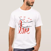 Valentinsche Cat-Liebe T-Shirt (Vorderseite)