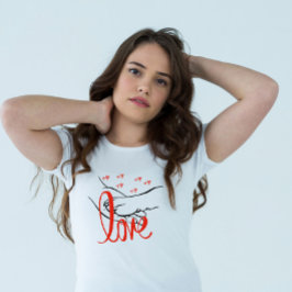 Valentinsche Cat-Liebe T-Shirt
