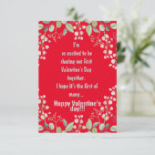 Valentinsche Flachnotizkarte Karte (Stehend Vorderseite)