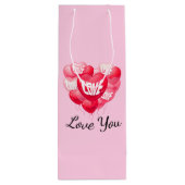 Valentinsche Geschenktasche Geschenktüte Für Weinflaschen (Rückseite)