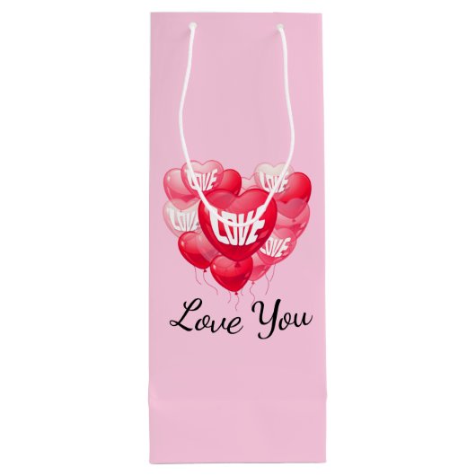 Valentinsche Geschenktasche Geschenktüte Für Weinflaschen (Rückseite)