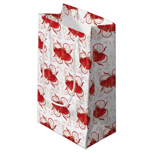 Valentinsche Geschenktasche Kleine Geschenktüte (Vorderseite Schrägansicht)