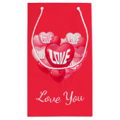 Valentinsche Geschenktasche Kleine Geschenktüte (Rückseite)