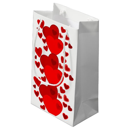 Valentinsche Geschenktasche Kleine Geschenktüte (Rückseite Schrägansicht)