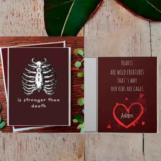 Valentinsche individuelle, illustrierende Herzkart Dankeskarte