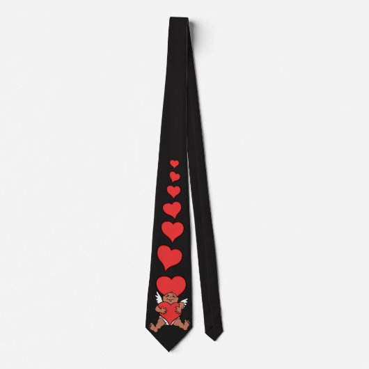 Valentinsche Krawatte Rot Valentinus Cupid Necktie (Vorderseite)