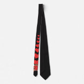 Valentinsche Krawatte Rot Valentinus Cupid Necktie (Rückseite)