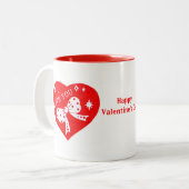 Valentinsche Liebe Herz Tasse (Vorderseite Links)