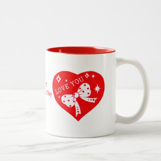 Valentinsche Liebe Herz Tasse (Rechts)