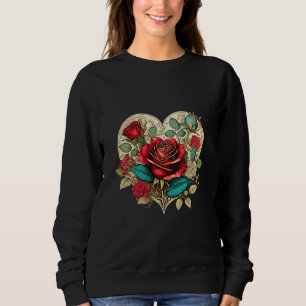 Valentinsche Rose der Renaissance Sweatshirt