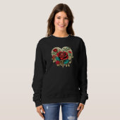 Valentinsche Rose der Renaissance Sweatshirt (Vorne ganz)