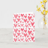 Valentinsche Wasserfarbenherzen Karte (Gelbe Blume)