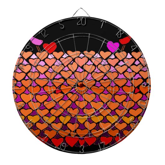 Valentinschlange Dartscheibe (vorne)