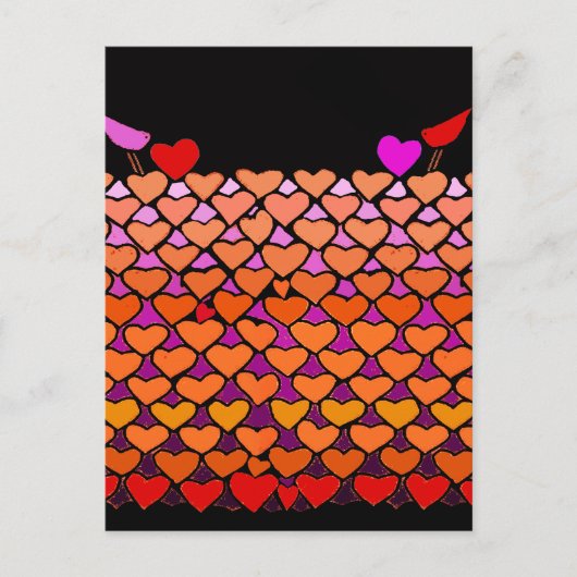 Valentinschlange Postkarte (Vorderseite)