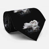 Valentinschwäne Krawatte (Gerollt)