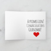 Valentinschwangerschaft zeigt neue Oma Feiertagskarte (Innenseite)