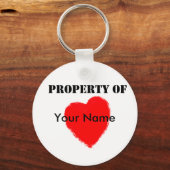 Valentinseigenschaft Schlüsselanhänger (Vorderseite)