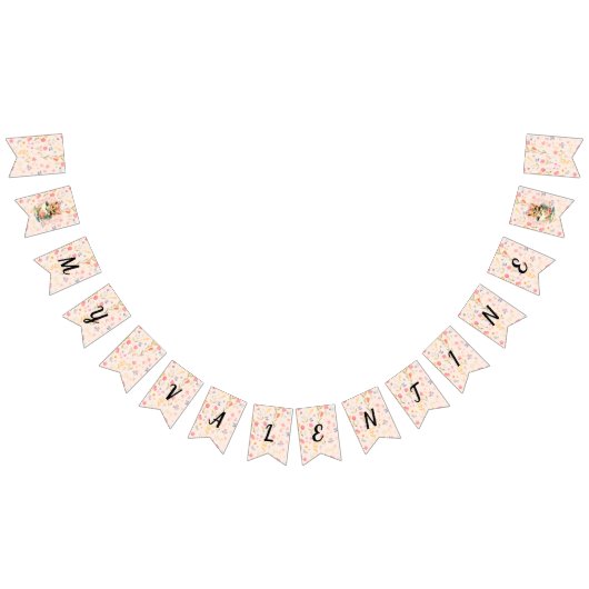 Valentinsfeier-Dekoration mit Rosen und süßem Kätz Wimpelkette (Alle)