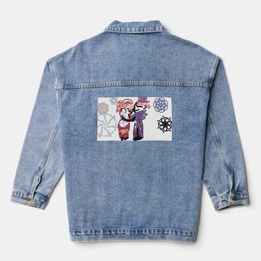 Valentinsfreude Jeansjacke (Rückseite)
