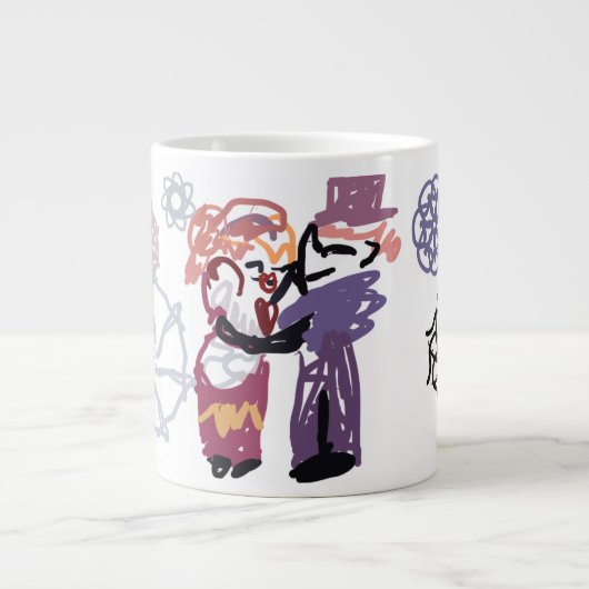 Valentinsfreude Jumbo-Tasse (Vorderseite)