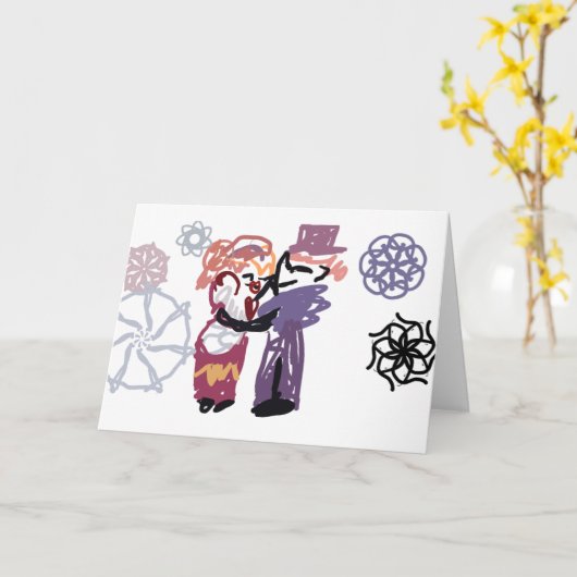 Valentinsfreude Karte (Gelbe Blume)