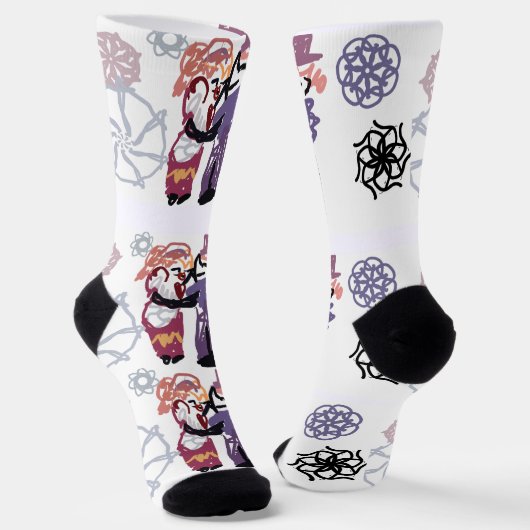 Valentinsfreude Socken (Gewinkelt)