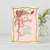 Valentinsgedicht Feiertagskarte (Stehend Vorderseite)