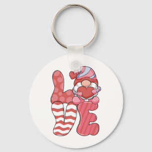 Valentinsgeschenk LOVE Gnome Schlüsselanhänger