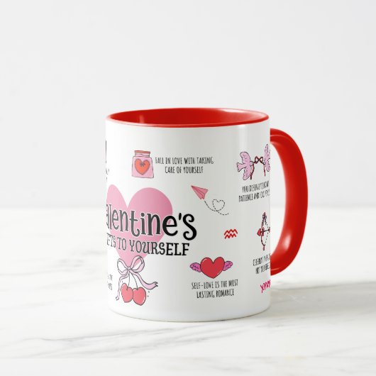 Valentinsgeschenke für sich selbst tasse (VorderseiteRechts)