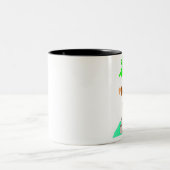 Valentinsgruß-Affe Zweifarbige Tasse (Mittel)