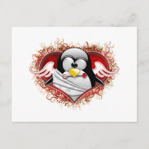 Valentinsgruß-Amor Tux Feiertagspostkarte