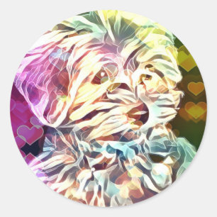 Valentinsgruß-Baby-Kupfer-Aufkleber Runder Aufkleber