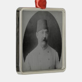 Valentinsgruß-Bäcker Silbernes Ornament (Rechts)