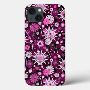 Valentinsgruß-Blumenmuster iPhone 13 Hülle