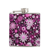 Valentinsgruß-Blumenmuster Flachmann (Vorderseite)