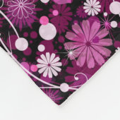 Valentinsgruß-Blumenmuster Fleecedecke (Ecke)