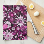 Valentinsgruß-Blumenmuster Geschirrtuch (Viertel Falte)