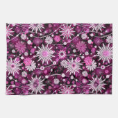 Valentinsgruß-Blumenmuster Geschirrtuch (Horizontal)