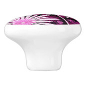 Valentinsgruß-Blumenmuster Keramikknauf (Seitenansicht)