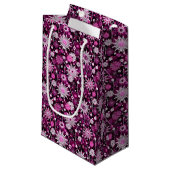 Valentinsgruß-Blumenmuster Kleine Geschenktüte (Vorderseite Schrägansicht)